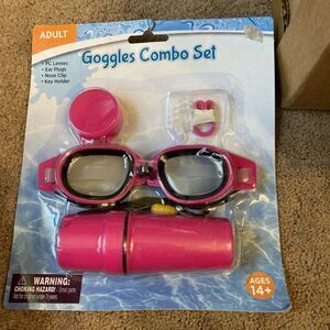 ADULT Combo Set Goggles & Key Holder (Pink) for ages 14+, Brand New & Sealed